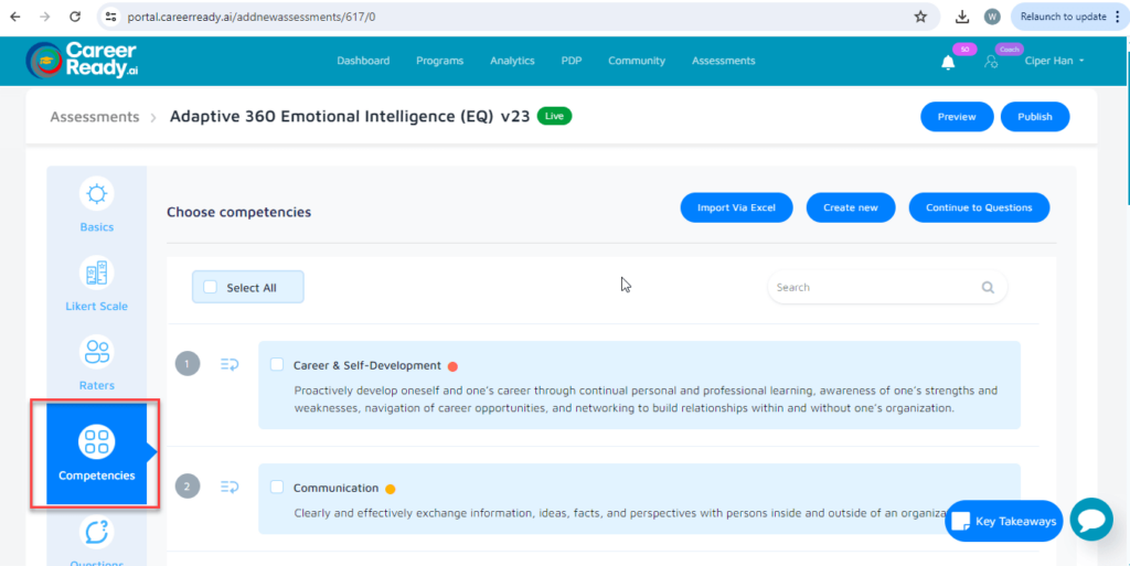 How to create custom assessment as a coach | Career Ready.AI