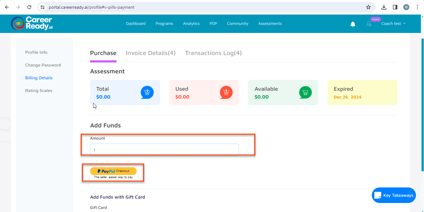 how to add funds in your account